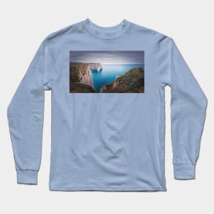 Porte d'Aval idyllic panorama Long Sleeve T-Shirt